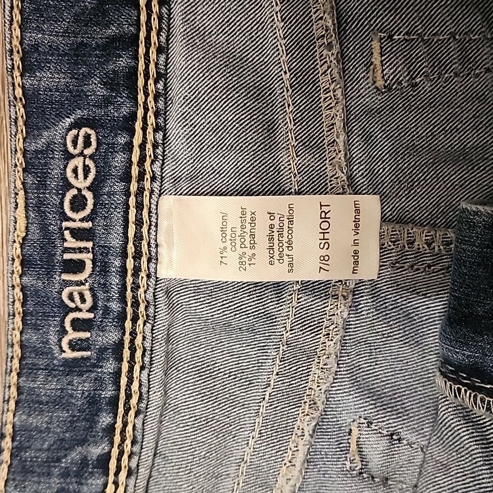 Wm Maurices straight jeans size 7/8 short - Picture 2 of 9